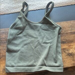 a new day Olive Green Ribbed Camisole